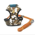 Camouflage Dog Harness And Leash Set Dog Harness Logo Custom