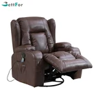 Vibration massage recliner leather sofa BRC-322