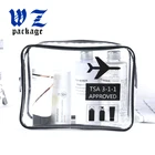 Custom logo PVC EVA travel bag clear pvc zipper pouch