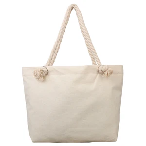 8oz natural color customized reusable cotton canvas tote bag