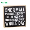 Home Decor Make Em Laugh One Small Positive Thought Rustic Wooden Sign