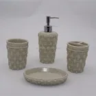 Home decorations,hotel decorations porcelain bathroom accessories set wholesale