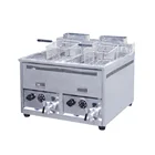 2 Tank 2 Basket Industrial Restaurant Kitchen Mechanical Equipment Countertop Double Deep Fat Gas Fryer