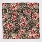 Wholesale Custom made Head Paisley and rose cotton bandanas handkerchief Square silk screen double sided Print Scarf