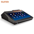 Android System Sunmi T2mini Complete Whole Set Gas Station Cash Register Mini Supermarket 7inch Touch Screen Pos Terminal