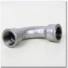 Hot dipped galvanized DIN thread beaded end 45 degree pipe fitting M&F bend