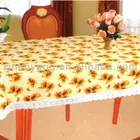 waterproof dining table cloth,thick plastic cover table cloth,indian embroidered table cloth