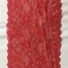 Cheap bulk black nylon spandex elastic stretch lace fabric