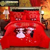 bed sheet bedding set red hotel bed linen latest design made in china bedding set