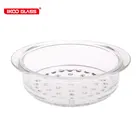 Heat resistant high borosilicate glass steamer used for kitchen