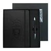 promotional items plain color pu leather notebook gift box set