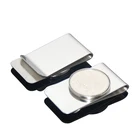 New Style Excellent Quality Metal Cash Clips Stainless Steel Bezel Coin Money Clip Holder