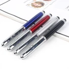 Huahao brand Promotional stainless steel led pen light, battery powered led torch light pen