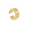 Latest design 18K gold clip on earrings wholesale ear cuff men