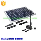Solar powered water fountain pump for small garden koi pond (SP20-501210)