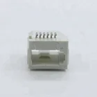 factory price connector 6P6C 6 positions 6 contacts alloy plat pin electrical bending uk plug socket