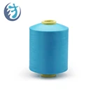 Manufacturer 100% recycled blue high bulk polyester sewing yarn