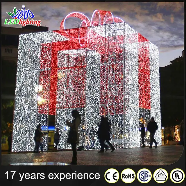 christmas gift box chain decoration light with ce rohs standard