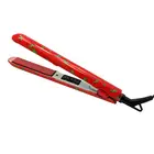 Frosted red flat newest irons styling tools professional rechargeable electric hair straightener