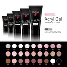 Acryl gel non soak off soft white polygel uv gel polish nail supplies OEM builder polygel acrylic gel for nails