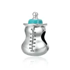 BAMOER Authentic 925 Sterling Silver Baby Milk Bottle Memory Charms Beads fit Women Charm Bracelets Necklace DIY Jewelry