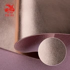 Metallic Nappa Grain Microfiber Vegan Leather for shoes, sofas and car seats