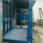 7LSJD Shandong SevenLift warehouse hydraulic guide chain 3 floor cargo vertical lift platform elevator