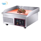 Table Top Stainless Steel Commercial Flat Plate Electric Gas Griddle