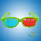 5%-10% Discount off wholesale Hot selling plastic anaglyphic red cyan glasses for blue ray 3d movies