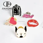 Custom colorful gold plated mini badge emblem