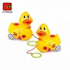 new design musical toys plastic duck pull line farm animal toy from china