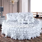 luxury wedding four-piece bed bedroom bedsheet bedding set 3d