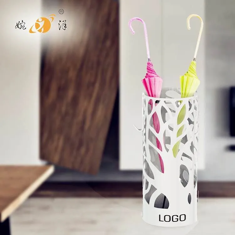 Factory wholesale custom with LOGO iron umbrella shelf iron bucket umbrella shelf umbrella frame
