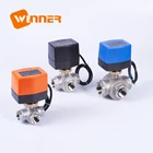 12VDC SS304 NPT/BSP Stainless Steel Control 2-Way/3-Way Electric Ball Valve For Drinking Water