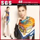 Wrinkle-free hand painted silk shawls