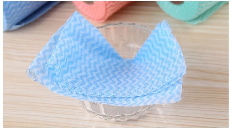 50sheets/roll Household scouring pad Kitchen nonwoven dish Cloths Cleaning Tools