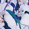 Beautiful elegant floral pattern polyester Korean chiffon printed fabric price per meter