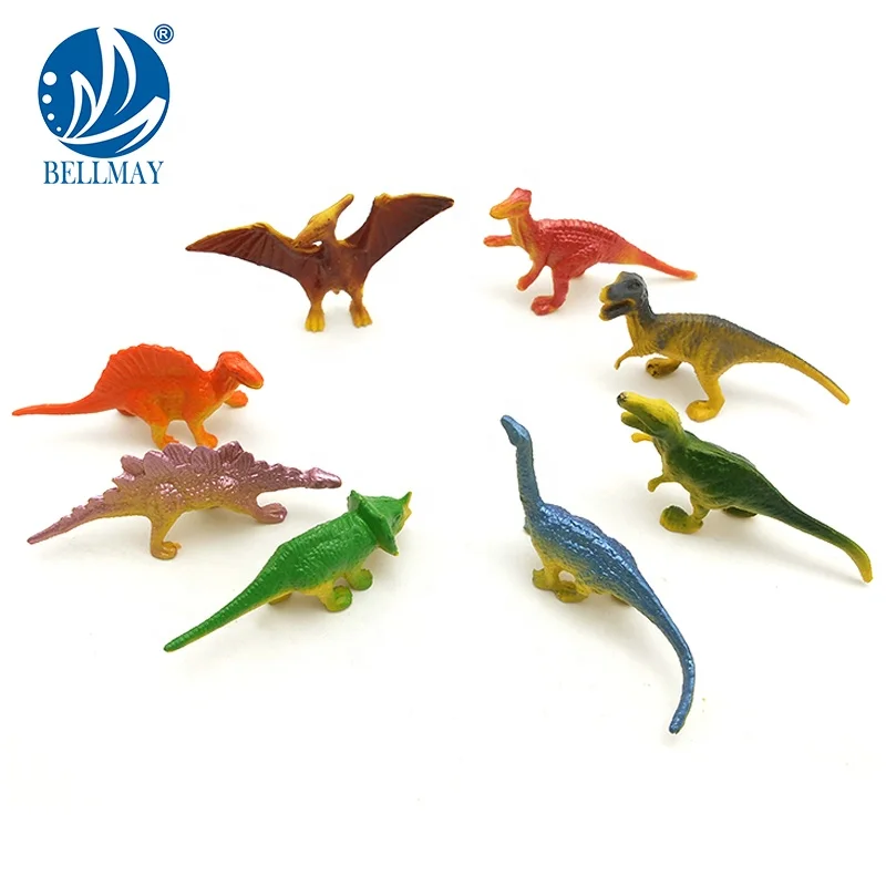 Bemay لعبة منتجات ترويجية مصغرة البلاستيك الغابات الحيوان صغيرة رخيصة لعبة على شكل ديناصور