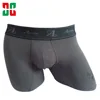 lux printed grey spandex short men's boxers underwear