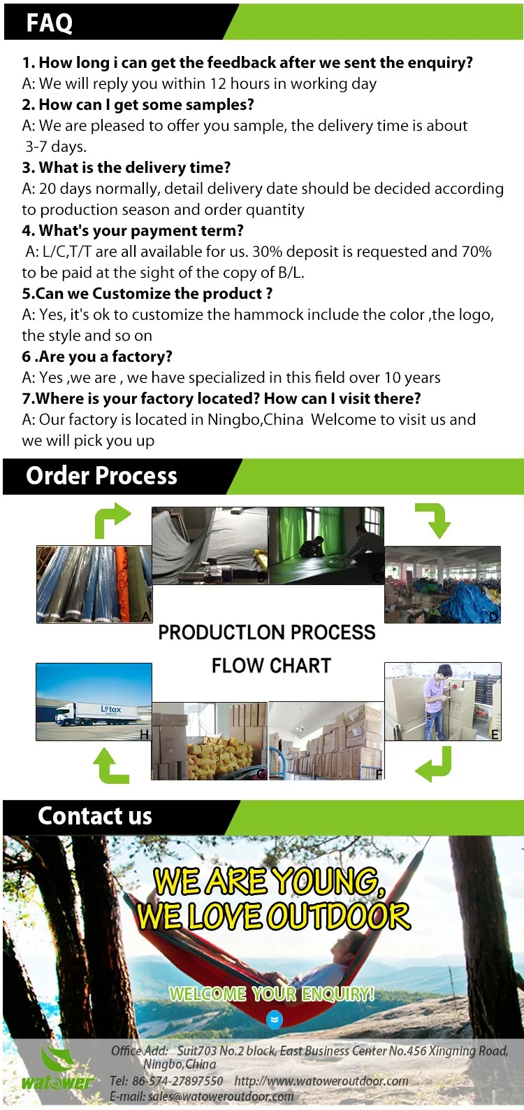 factory directly wholesale steel frame hammock with stand