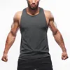 Mens 100% polyester loose muscle sleeveless gym tank vest with your own design