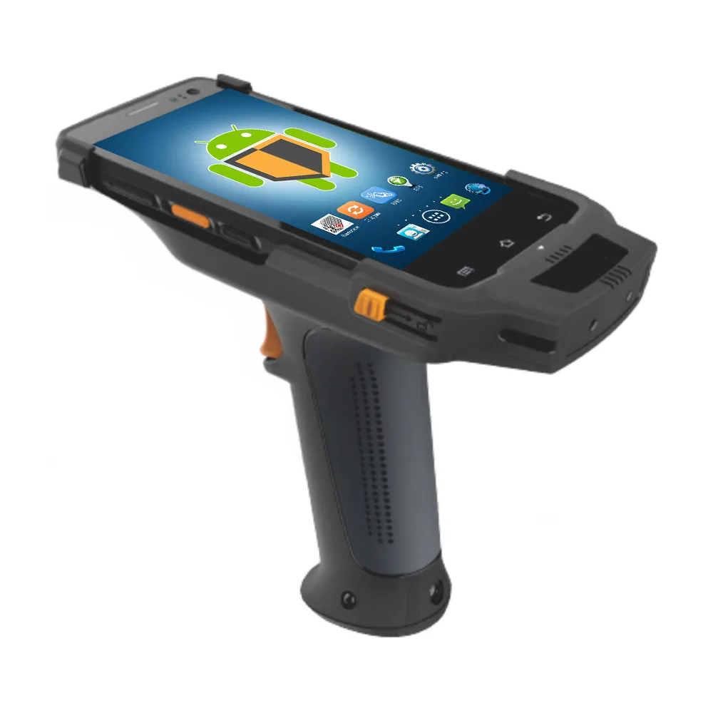 Acidentado android handheld pda barcode scanner com Pistol Grip