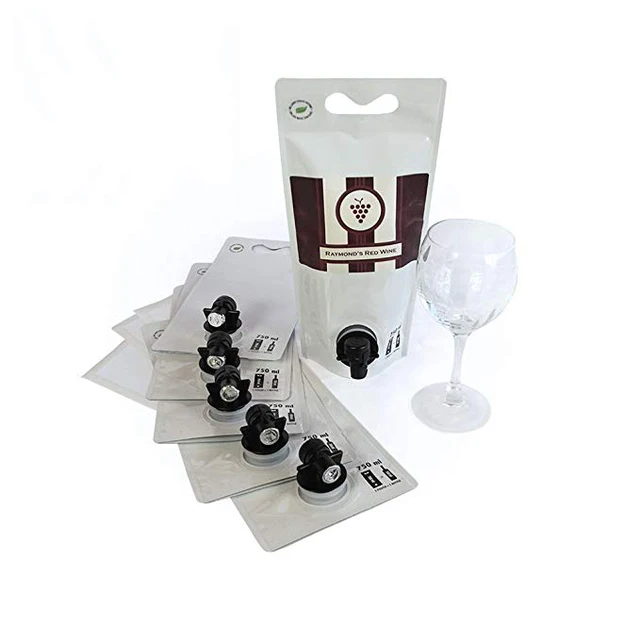 bib red wine pouch dispenser wine bag drink storage pouch