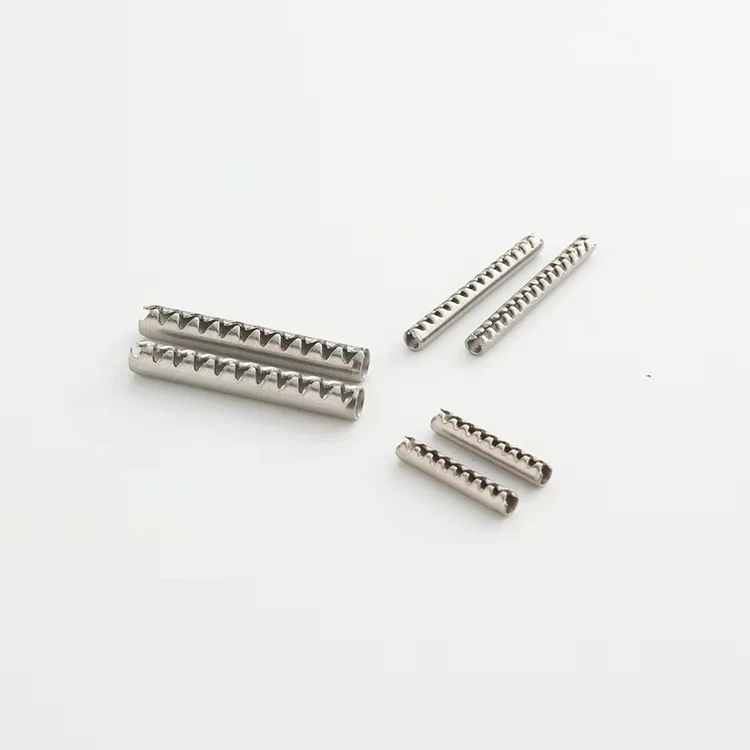 Stainless Steel Toothed Slotted Spring Pins Buy Spring Cotter Pin