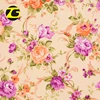 Custom modern colorful pattern peach skin flower printed polyester fabric