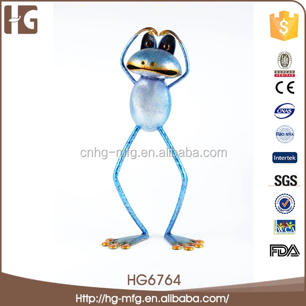 Specialized design standing metal frog 41x17x19CMH HG8136 handy craft made in China