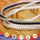 Wholesale high quality custom woven thin cotton strings 3mm elastic cord