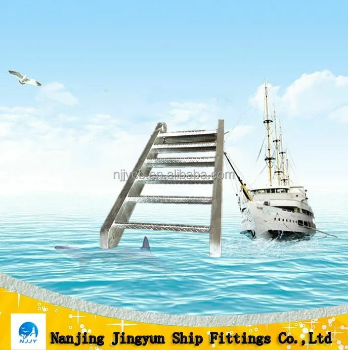 marine/ship/boat stainless steel /aluminum inclined ladder