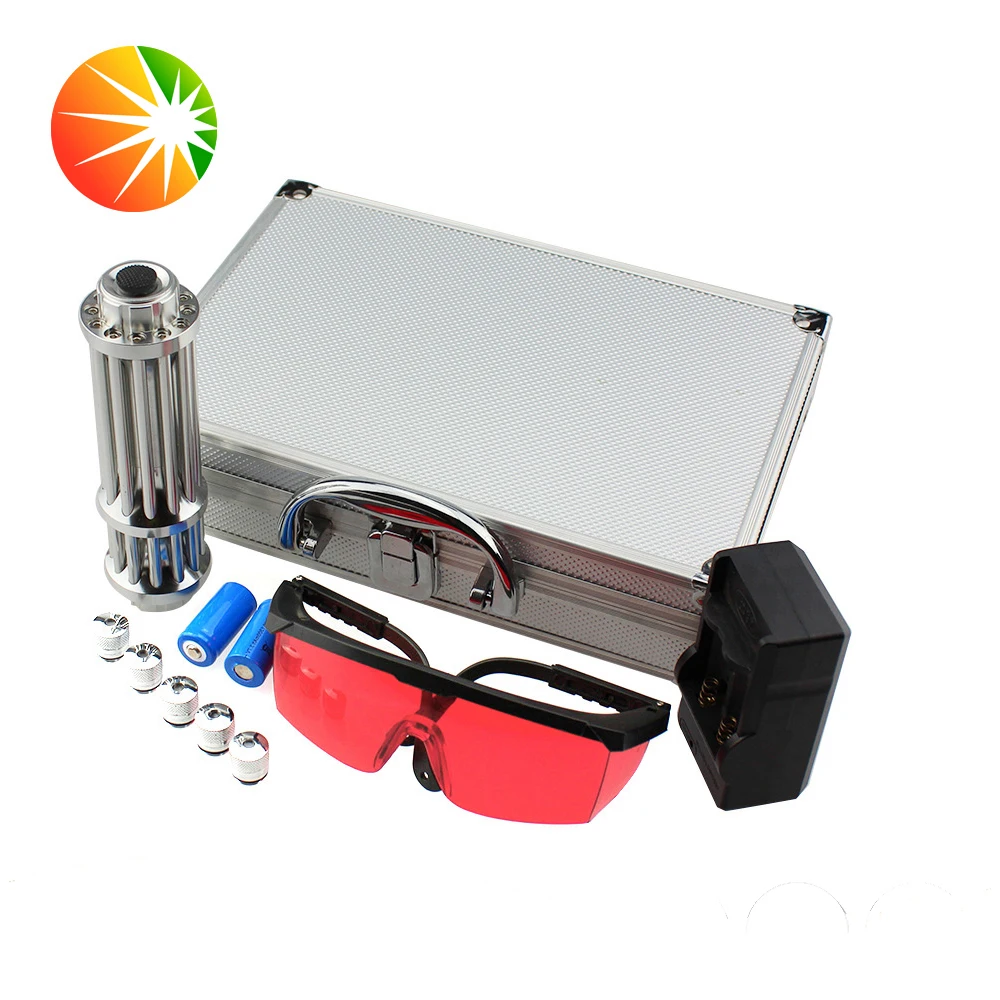 LM-810:445nm 1W waterproof focusable blue laser pointer burning blue laser torch light cigars
