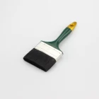 High Quality Wooden Handle Bristle Painting Oil Paint Brush Professional Green